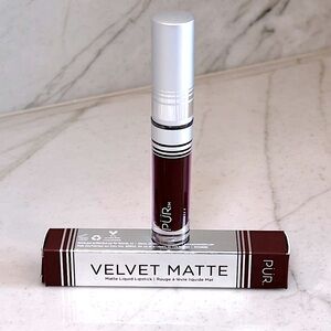 NWT PUR Beauty Deep Burgundy Dutty Wine Velvet Matte Liquid Lipstick 0.07 fl oz